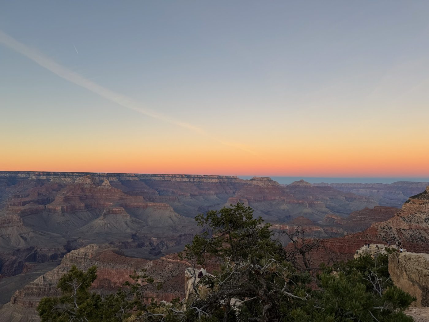 Sunset over the Grand Canyon