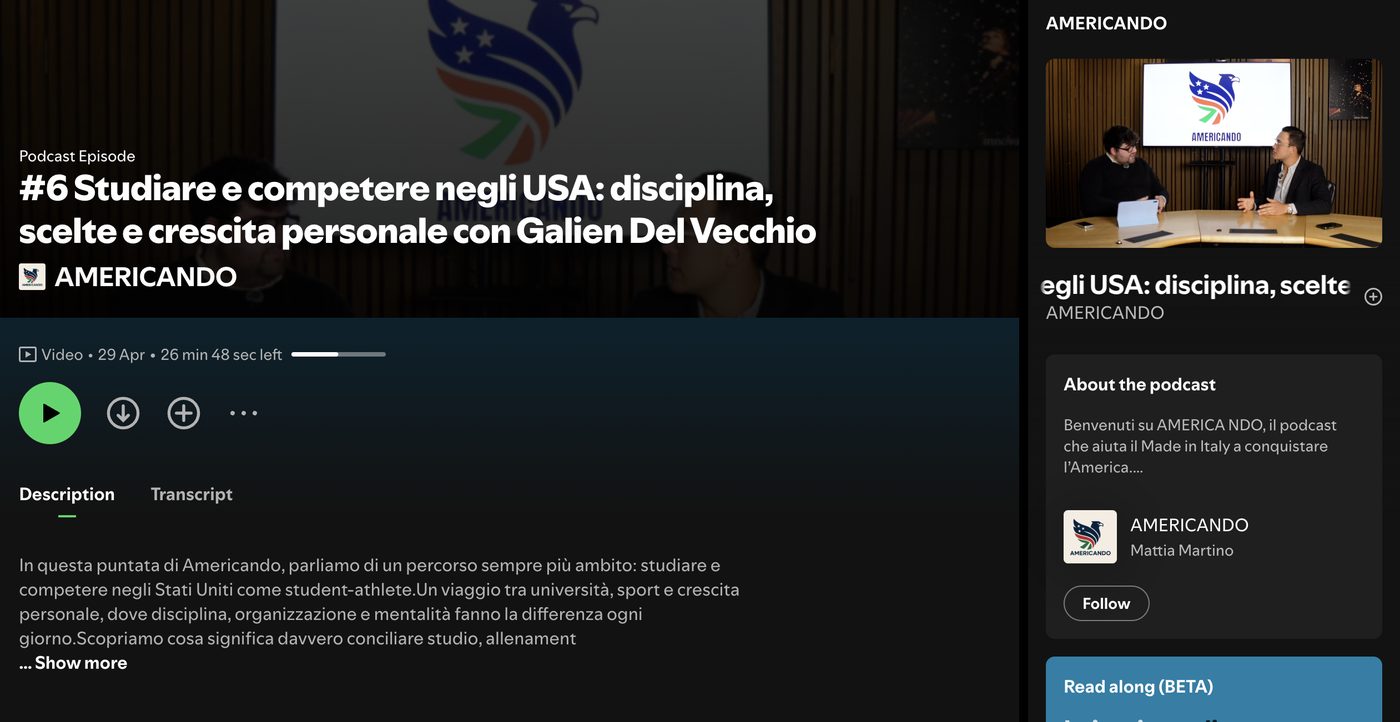On the Americando podcast
