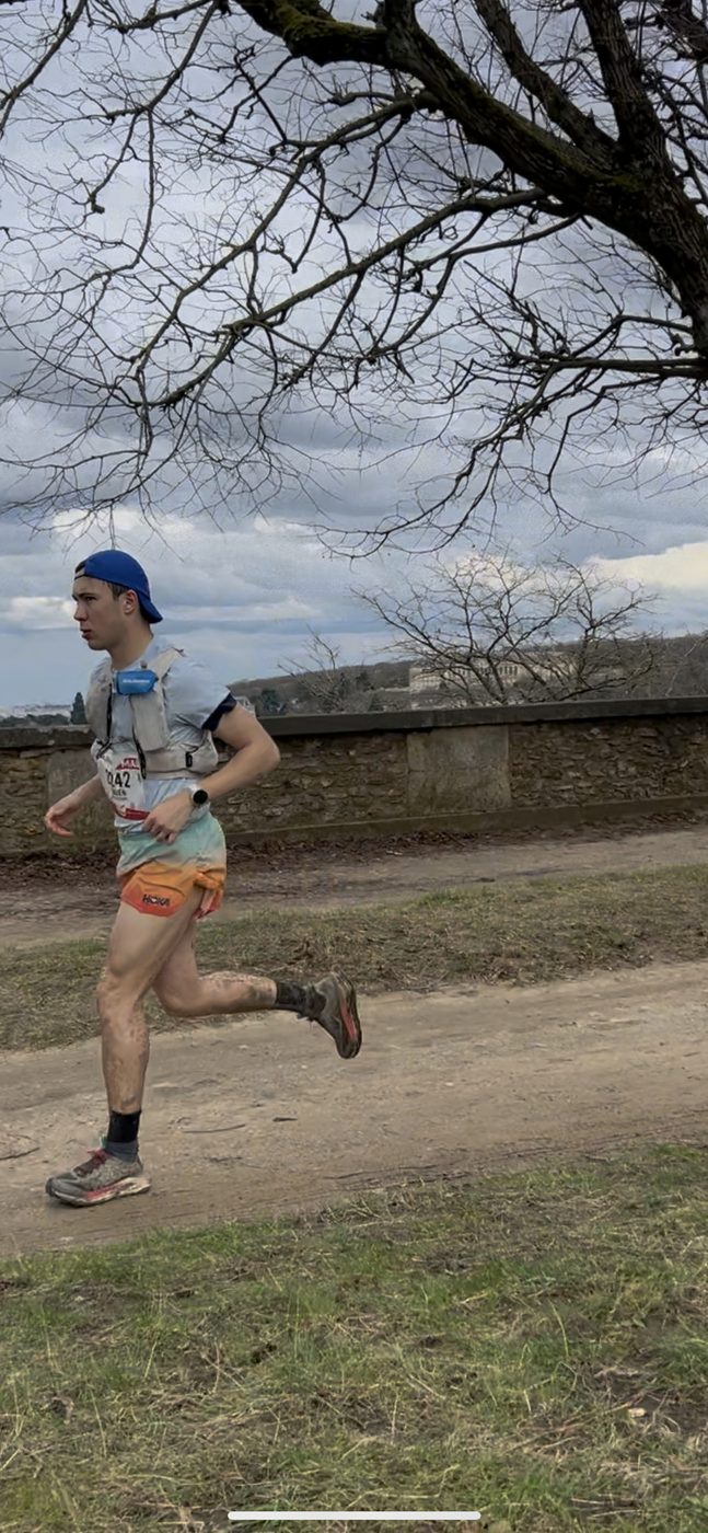 Mid-race during an ultra-trail